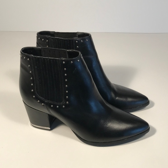 Michael Kors Shoes - Michael Kors Leather Studded Booties Women 7 M
